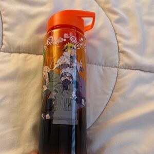 Anime Character Water Bottle with Orange Lid